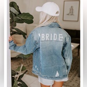 BRIDE JEAN DENIM JACKET SMALL GUC JEWELED